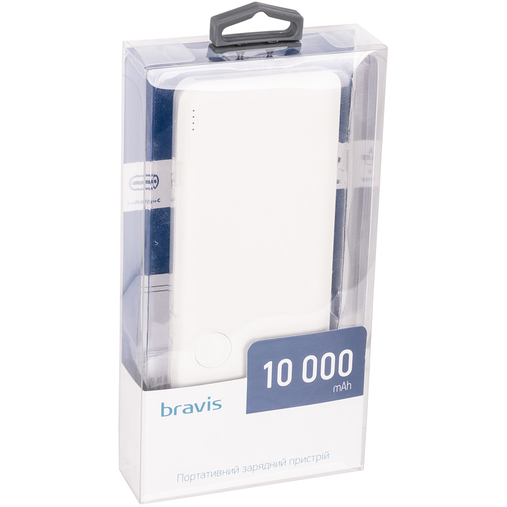 Покупка Powerbank BRAVIS PB1037 10000 mAh Type-C White
