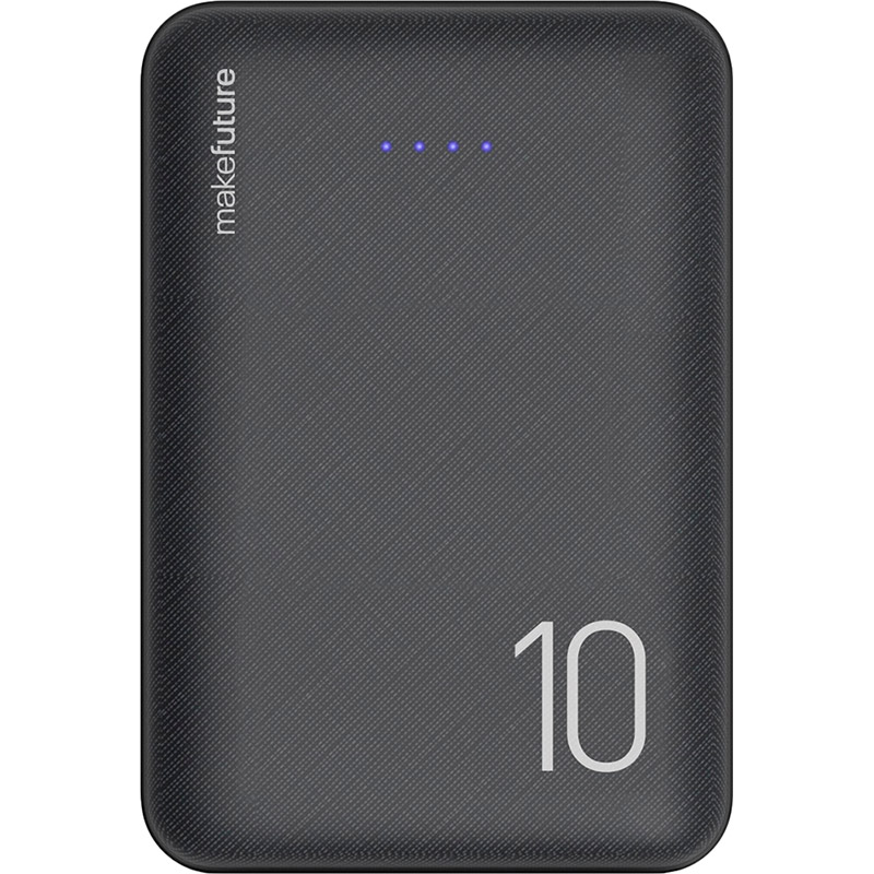 

Powerbank MAKEFUTURE 10000 mAh Li-Pol Black (MPB-101BK), УМБ 10000 mAh Li-Pol Black (MPB-101BK)