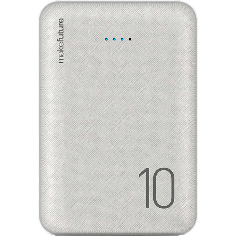 

Powerbank MAKEFUTURE 10000 mAh Li-Pol White (MPB-101WH), УМБ 10000 mAh Li-Pol White (MPB-101WH)