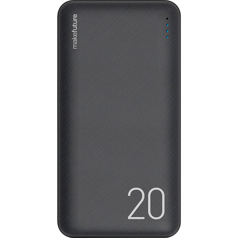 

Powerbank MAKEFUTURE 20000 mAh Li-Pol Black (MPB-201BK), УМБ 20000 mAh Li-Pol Black (MPB-201BK)