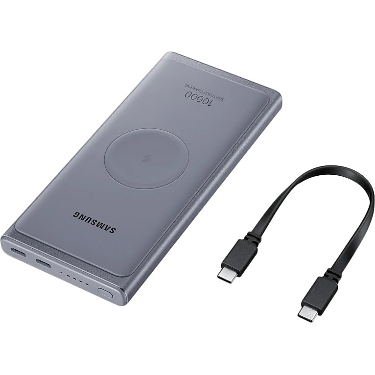 Powerbank SAMSUNG 10000 mAh 25W PD3.0 Wireless Gray (EB-U3300XJRGRU) Ємність 10000