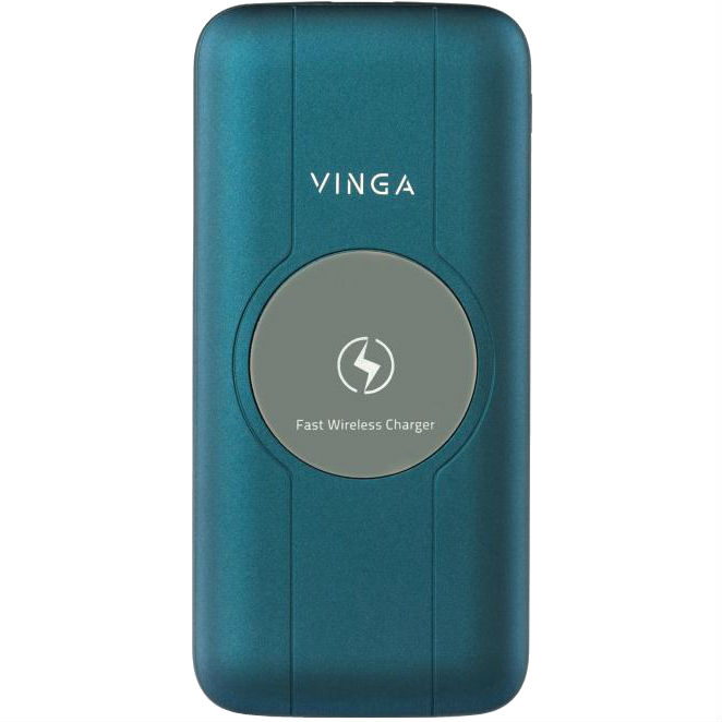 

Powerbank VINGA 10000 mAh Wireless QC3.0 PD Soft touch Blue (BTPB3510WLROBL), 10000 mAh Wireless QC3.0 PD soft touch blue