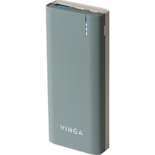 Powerbank VINGA 10000 mAh Soft touch Dark Grey (BTPB3810QCRODG)