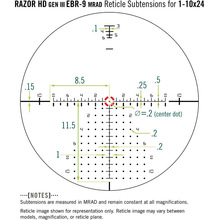 Прицел оптический VORTEX Razor HD Gen III 1-10x24 FFP EBR-9 (MRAD) (RZR-11002)