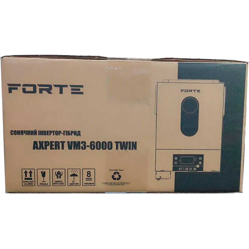 Внешний вид Инвертор гибридный FORTE Axpert VM III-6000 TWIN