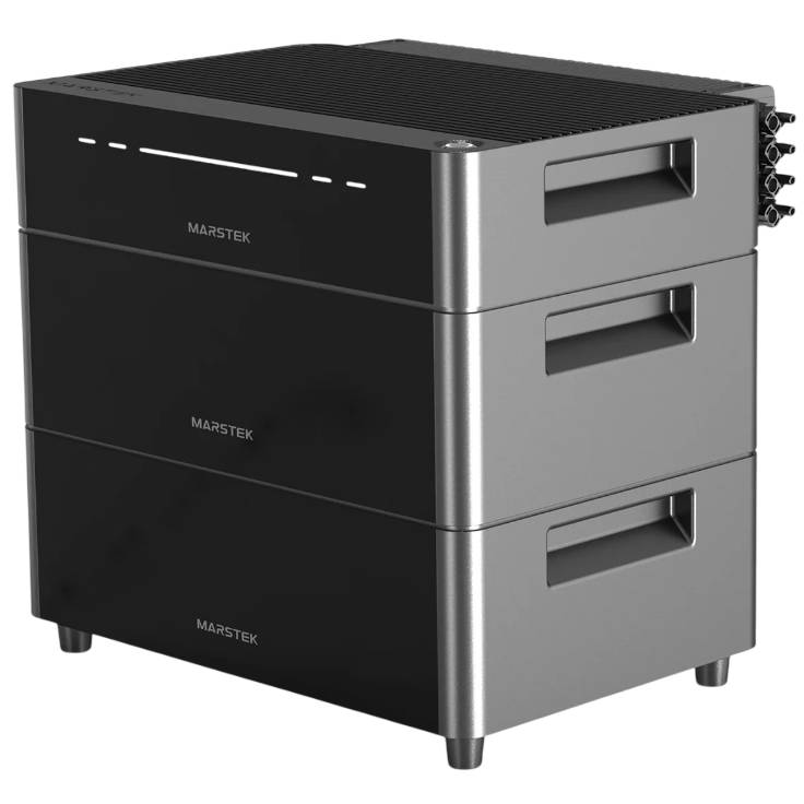 Инвертор MARSTEK Venus-D + Venus-D Battery 3шт 2500 Вт/7680 Втч (Venus-D + 3x Venus-D Battery) Габариты Размеры инвертора: 48 x 32 x 10,5 см; Размеры одной батареи: 48 х 32 х 15 