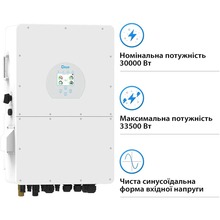 Інвертор DEYE SUN-30K-SG02HP3-EU-AM3 30kW 220/380V