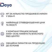 Інвертор DEYE SUN-75K-SG02HP3-EU-EM6 75KW 220/380V