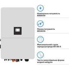 Інвертор DEYE SUN-80K-SG02HP3-EU-EM6 80KW 220/380V