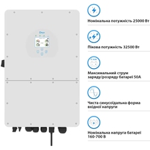 Інвертор DEYE SUN-25K-SG01HP3-EU 25кВт