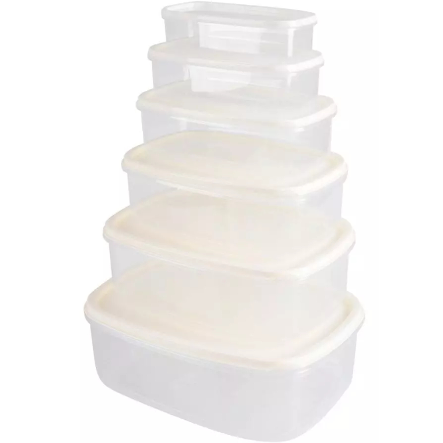 Набір контейнерів VIOLET HOUSE LIGHT CREAM 6 шт (0496 LIGHT CREAM прям. наб. LARGE) Комплектація набір