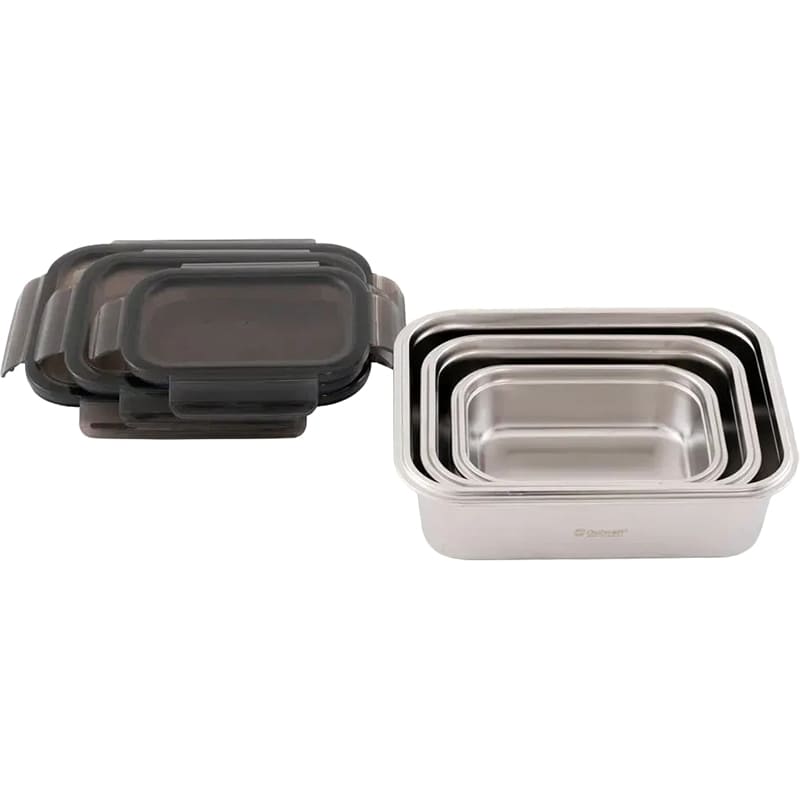 Набір контейнерів OUTWELL Camper Food Box Set 3 шт (651210) Особливості Підходить для духовки (без кришки)