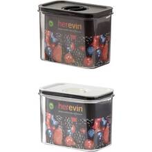 Контейнер HEREVIN Canister-Vacuum Lid-White-Black 1.2 л (161179-000)