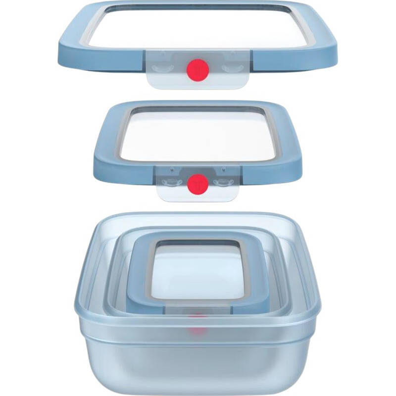 Набор контейнеров TEFAL OneClick 3шт (N1230210) Особенности система OneClick, 100% герметичность