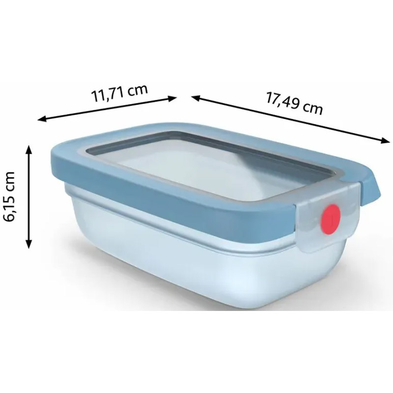 Контейнер TEFAL OneClick 0.5 л Light Blue (N1210110) Особенности Система OneClick