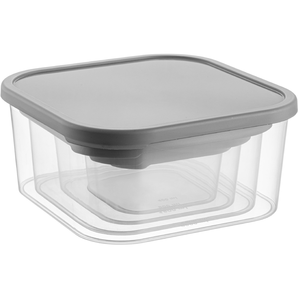 Набор контейнеров IDEA HOME Quick Box Gray (00655 Gray) Комплектация набор