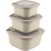 Набор контейнеров IDEA HOME Line Box Bej 3 шт (00685 Bej)