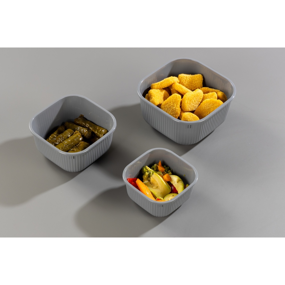 Набор контейнеров IDEA HOME Line Box Gray 3 шт (00685 Gray) Комплектация набор