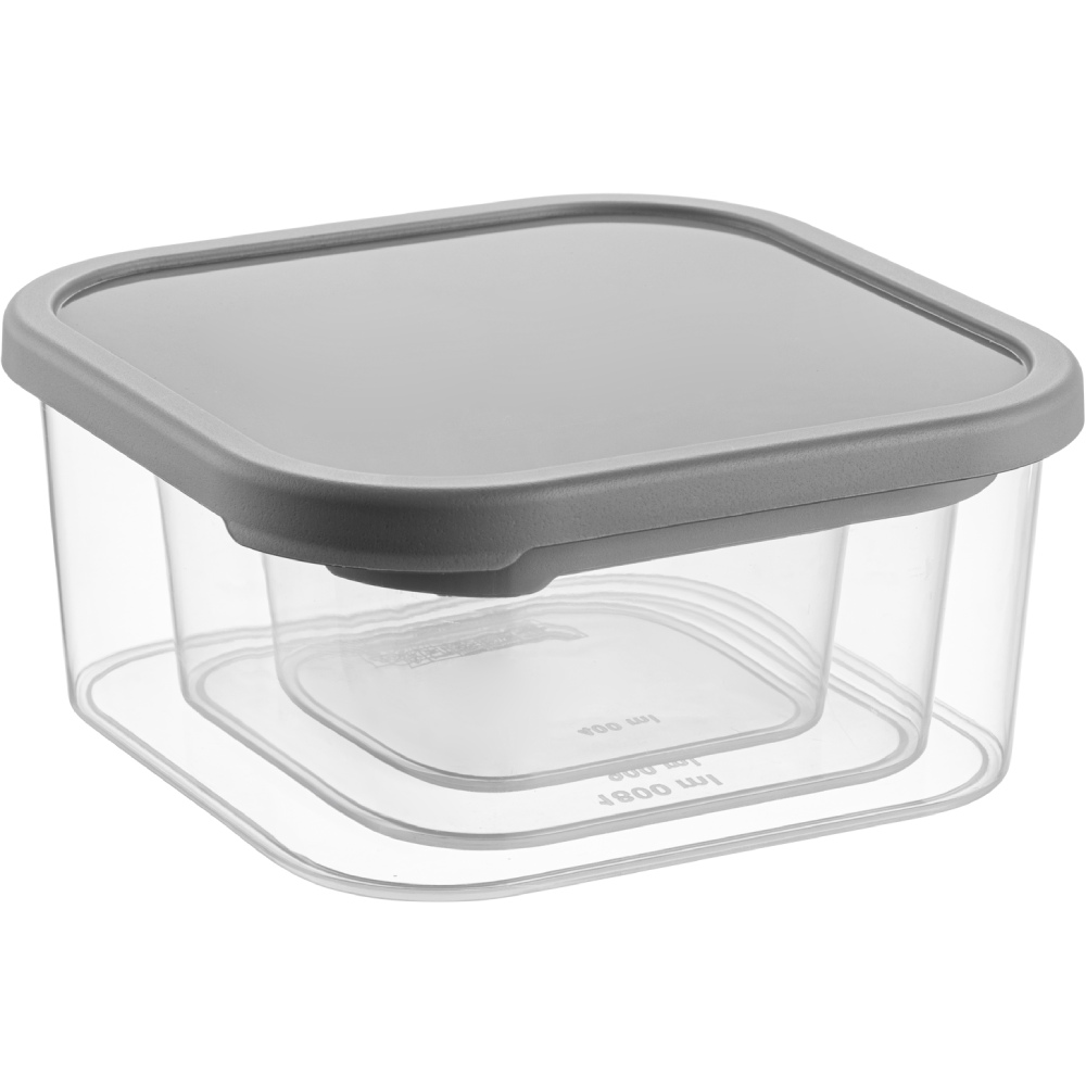 Набор контейнеров IDEA HOME Quick Box Gray 3 шт (00815 Gray)