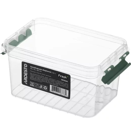 Контейнер ARDESTO Fresh 1.2 л Green (AR1304G) Об’єм 1.2