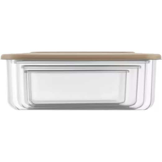 Набір контейнерів ARDESTO Fresh Beige 4шт (AR1312B) Об'єм ємностей в наборі 0.25, 0.5, 0.75, 1.2