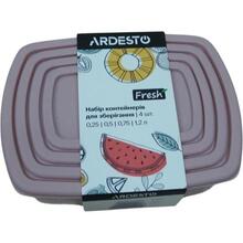 Набор контейнеров ARDESTO Fresh Pink 4 шт (AR1312P)