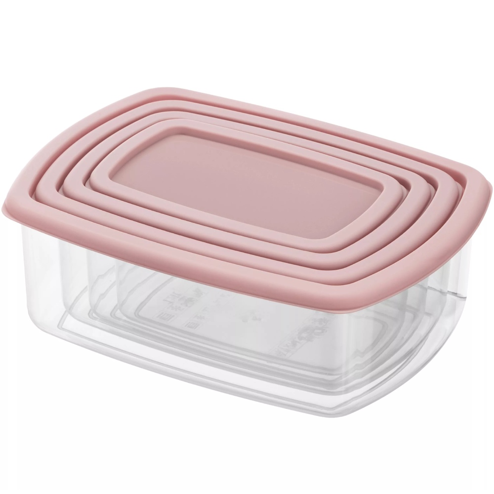 Набір контейнерів ARDESTO Fresh Pink 4шт (AR1312P) Комплектація набір