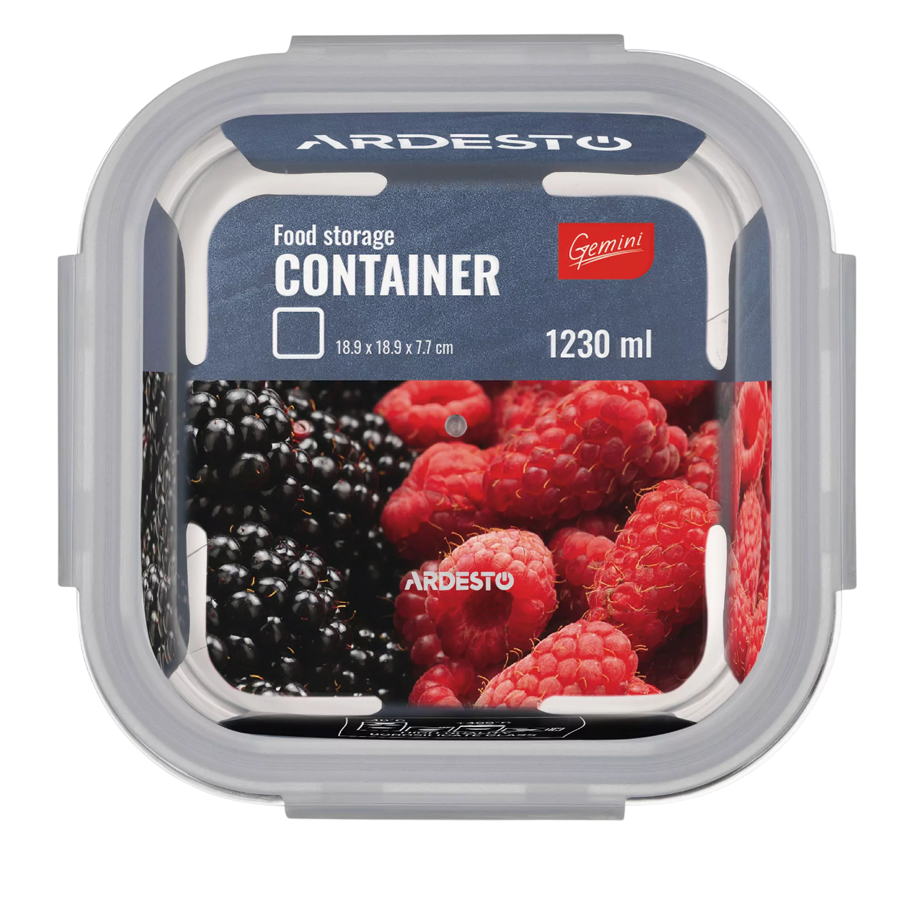 Контейнер ARDESTO Gemini 1.23 л (AR1212BSQ) Особливості термостійкість: від -40 до +400 ° C