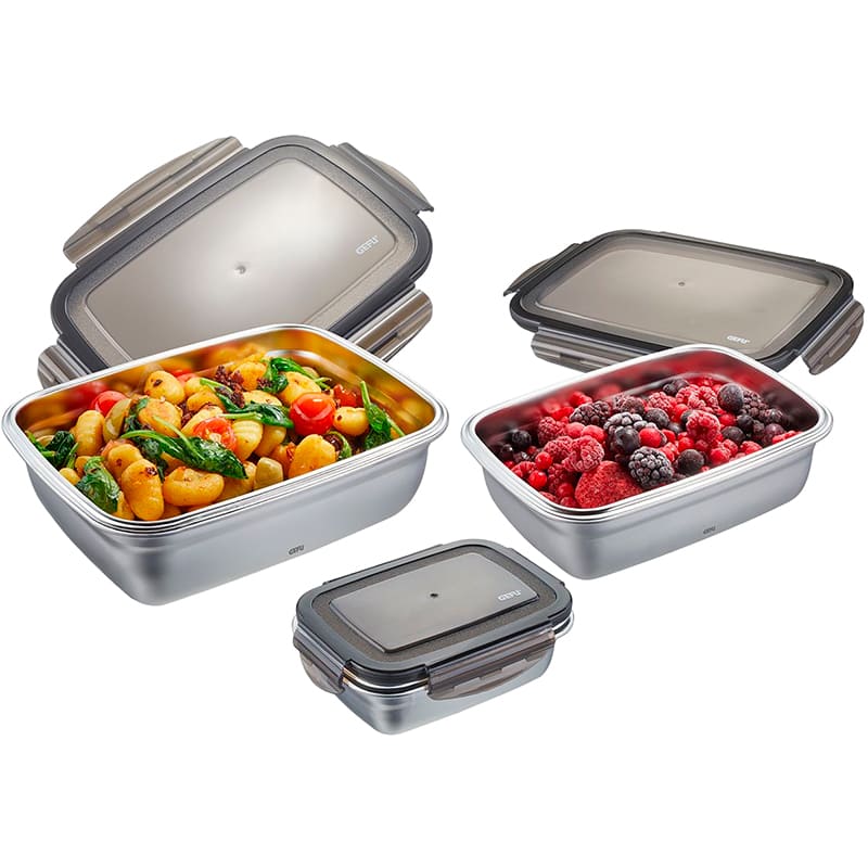 Набор контейнеров GEFU PREPPO 3 шт (89522) Особенности Подходят для запекания в духовке (до 300°C без крышки), морозильной камере (до -20°C)