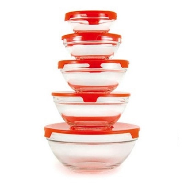

Набор контейнеров BANQUET 5 пр. (04BTP05), set bowl w lid Bergamo, 04BTP05