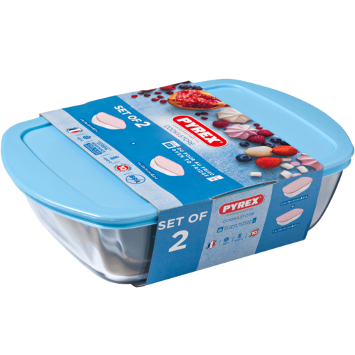 Набор контейнеров PYREX Baby Blue 2 пр. (912S944) Комплектация набор