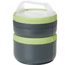 Набор контейнеров HUMANGEAR Stax Storage Container Set XL/EatSystem green/gray 2 шт (022.0114)