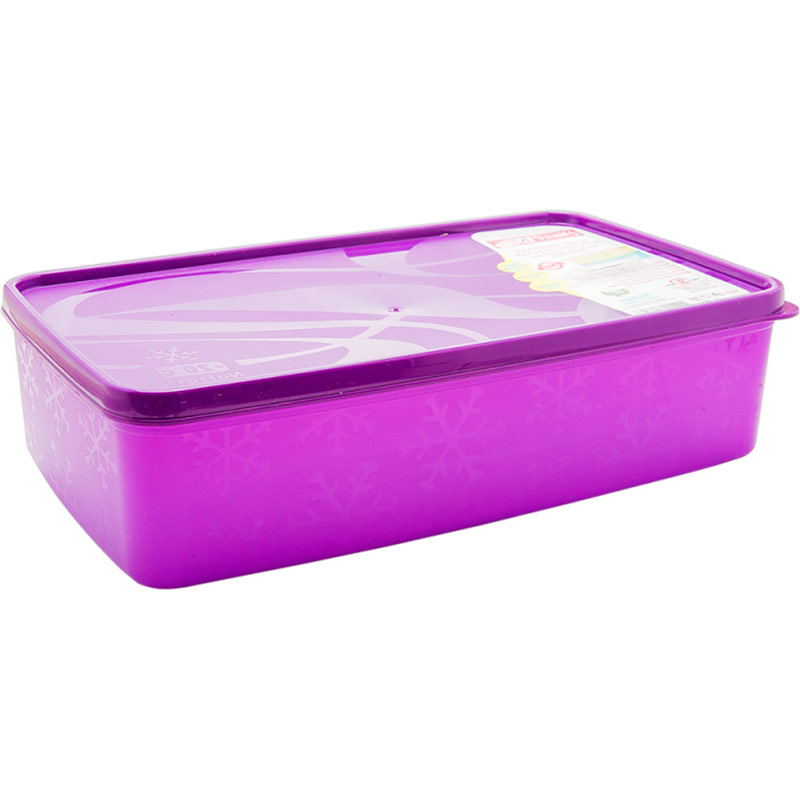 Бокс для морозильної камери Irak Plastik 2.1 л прямокутний Alaska Violet (5296)