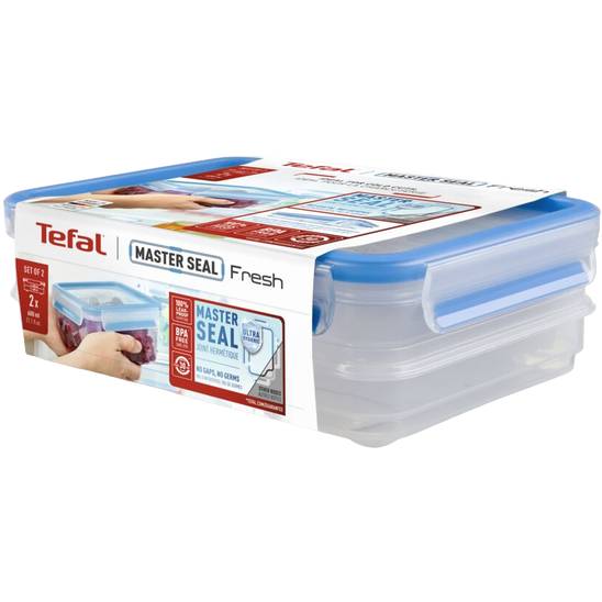 Набор контейнеров TEFAL Master Seal 0,6 л 2шт одна крышка (K3028812) Комплектация набор