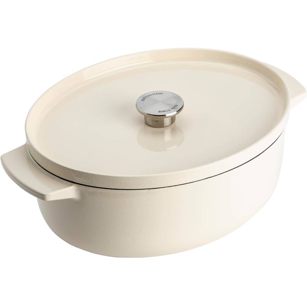 Гусятниця KITCHENAID Cast Iron 5,6 л Сream (CC006062-001)