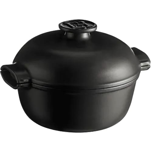 Каструля EMILE HENRY Delight 2 л Black (776620) Додатково Сумісність: Всі види плит, духовка, мікрохвильова піч; Потовщене дно