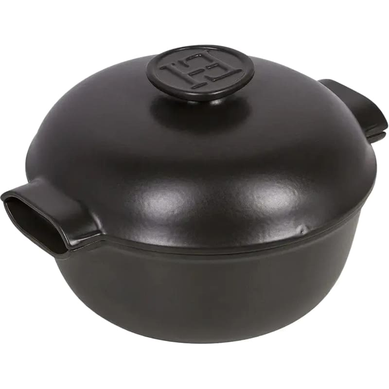 Каструля EMILE HENRY Delight 4 л Black (776640) Додатково Сумісність: Всі види плит, духовка, мікрохвильова піч; Потовщене дно