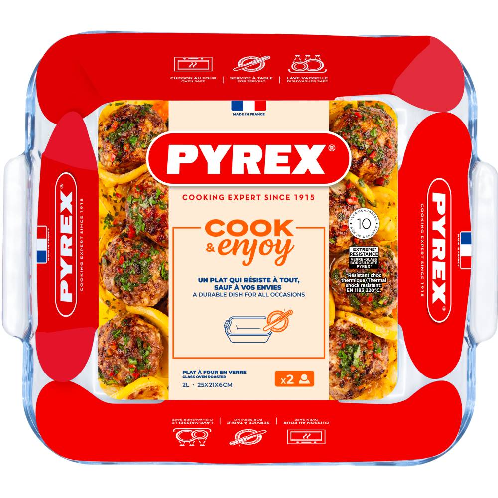 Форма PYREX 25х21х6см (220B000/8046) Емкость 2