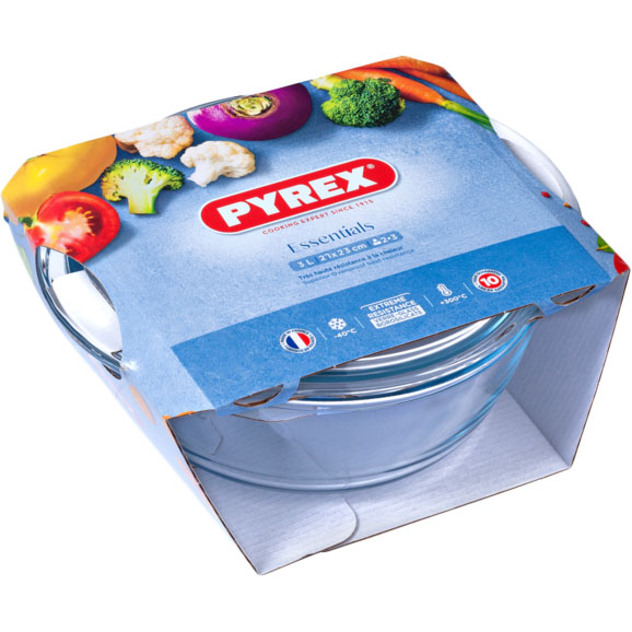 Кастрюля PYREX ESSENTIALS 2.2+0.8 л (208A000) Емкость 3