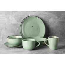 Тарілка столова мілка ARDESTO Bagheria 26 см Pastel Green (AR2926GGC)