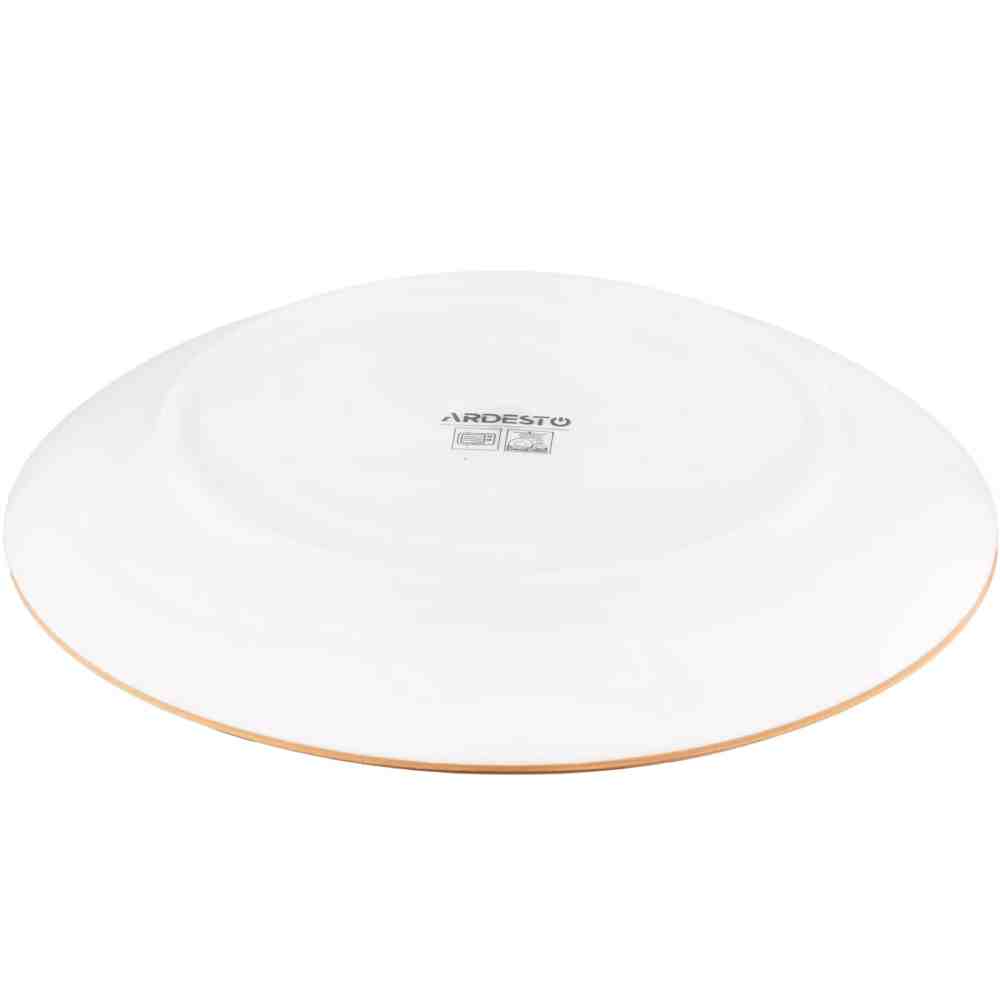 Тарілка десертна ARDESTO Siena White / Yellow (AR2919SBG) Матеріал порцеляна