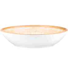 Тарілка столова глибока ARDESTO Siena 790 мл White/Yellow (AR2920SBG)