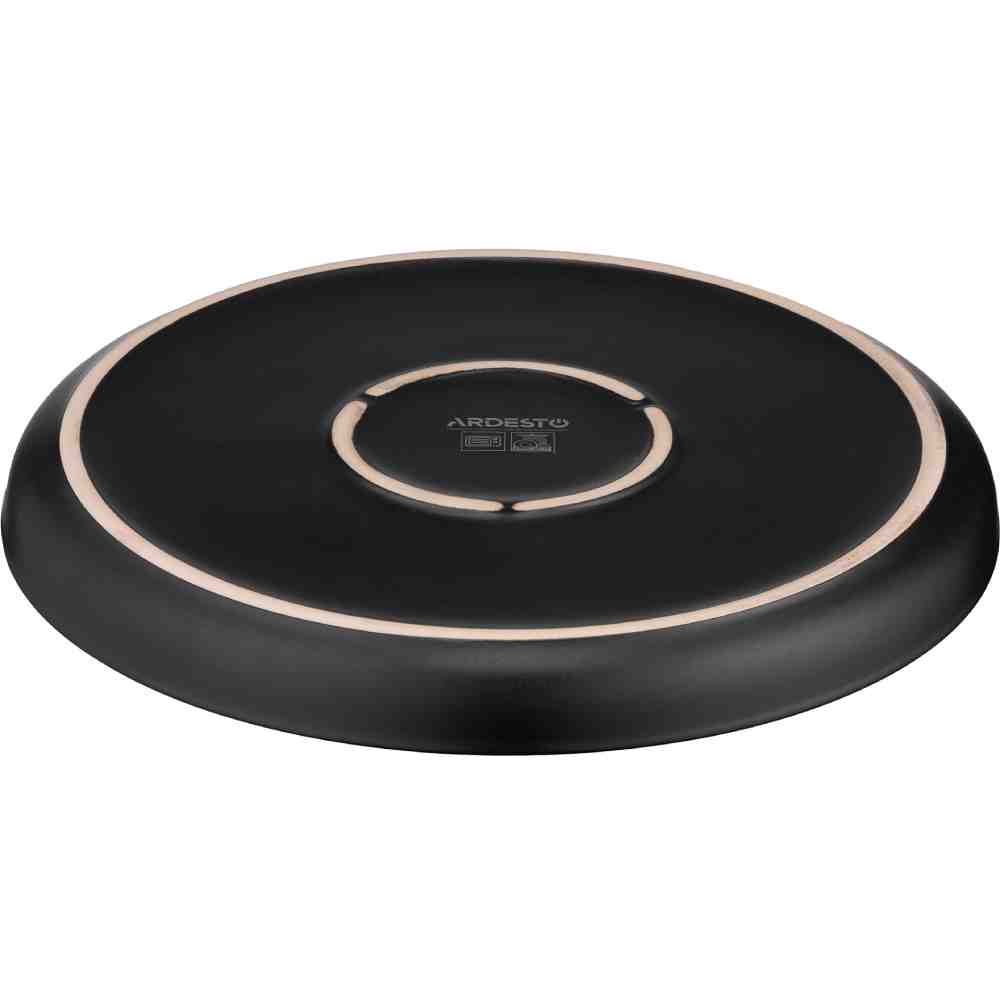 Тарелка десертная ARDESTO Bolzano Black / Brown (AR2920BB) Можно мыть в посудомоечной машине да