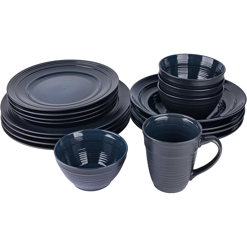 В интернет магазине Тарелка глубокая KRAUFF Lucerne Black&Blue 21.2см (24-320-005)