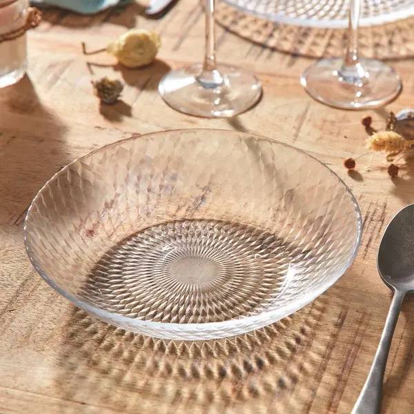 Тарілка столова глибока LUMINARC PAMPILLE CLEAR 20 см (Q9852) Матеріал скло