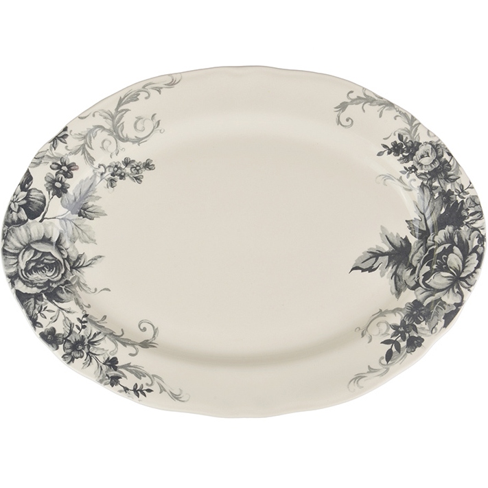 Страва CLAYTAN CERAMICS Вінтажні квіти 36 см (910-110)