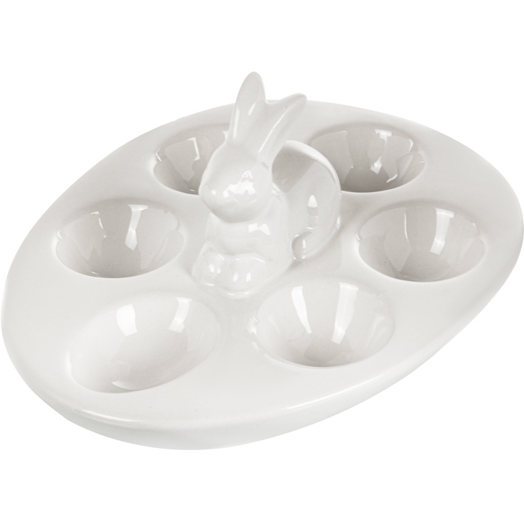 Блюдо для яєць LEFARD Кролик 25х17.8х8.3 см White (947-036)