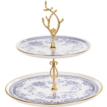 Страва ALBA CERAMIC Blue Rose 2-х ярусна 19 та 26 см (769-088)
