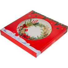 Тарілка обідня LEFARD Різдвяний вінок 21 см (858-0167)