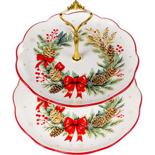 Блюдо LEFARD Різдвяний вінок 24,5 см (858-0171)